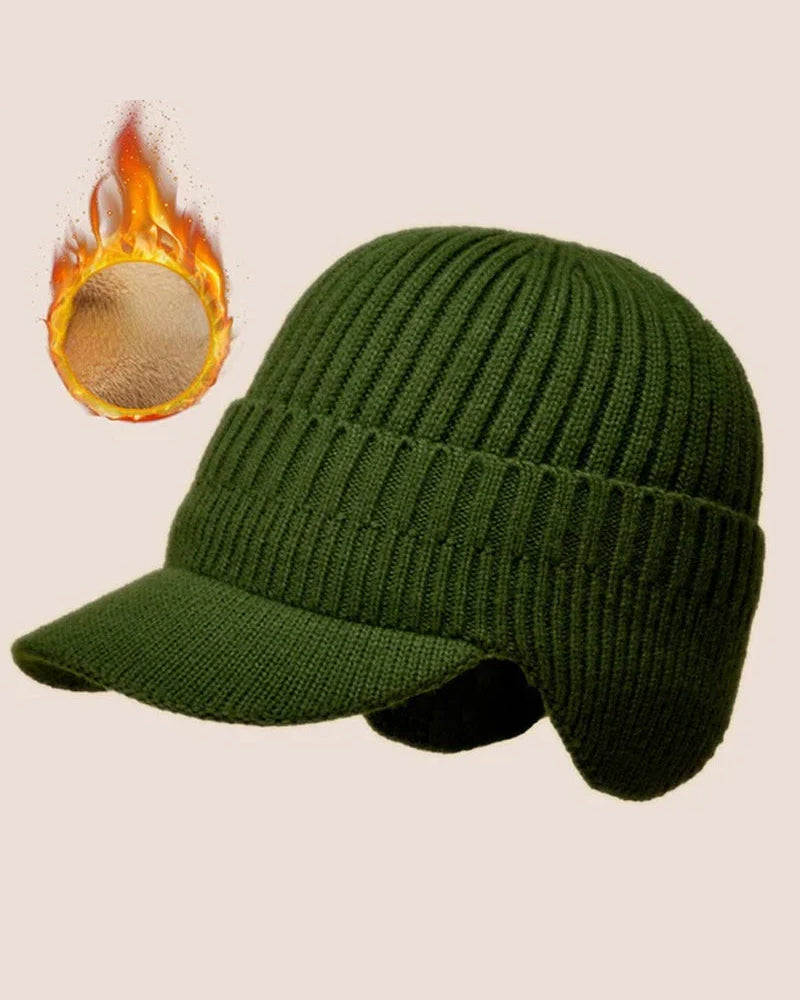 Hatt Utendørs Riding Elastisk Varm Ørebeskyttelse Strikket