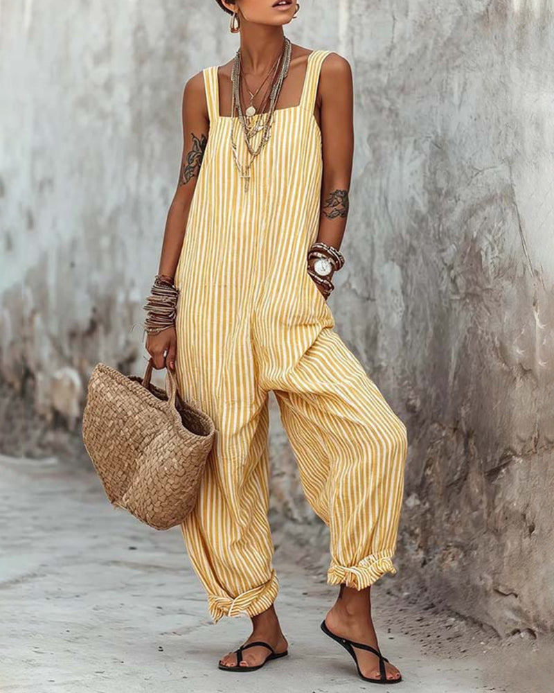 Jumpsuit Bred Stropp Stripede Overall