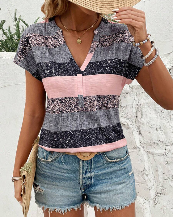 T-skjorte V-hals Kortermet