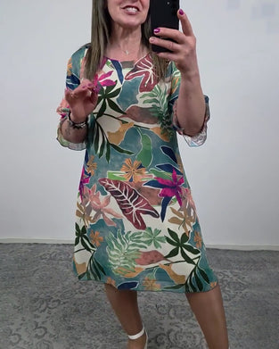 Kjole Tropisk Trykk