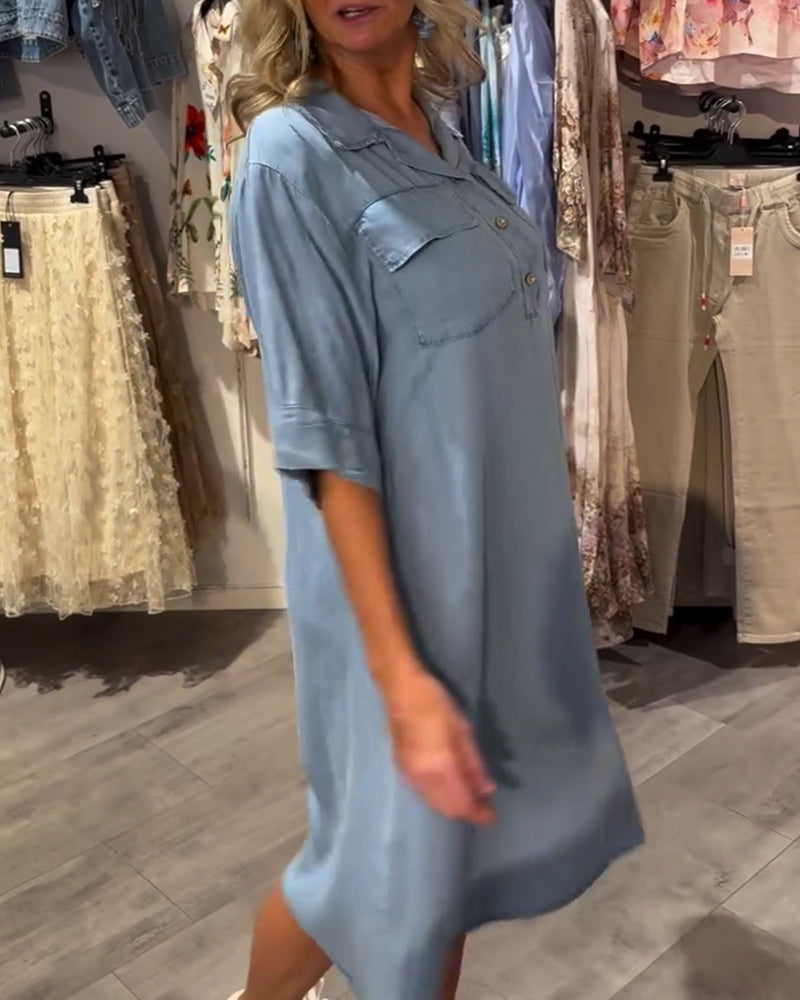 Kjole Jakkeslag Knapp A-kant