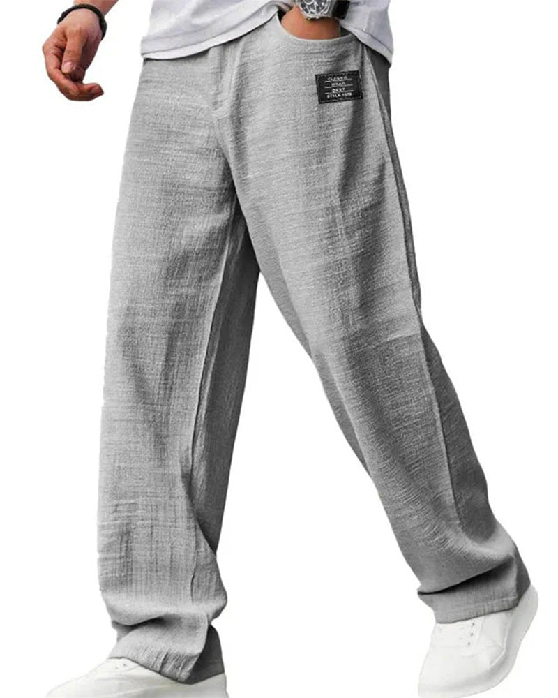 Bukser Herre Pustende Rett Ben