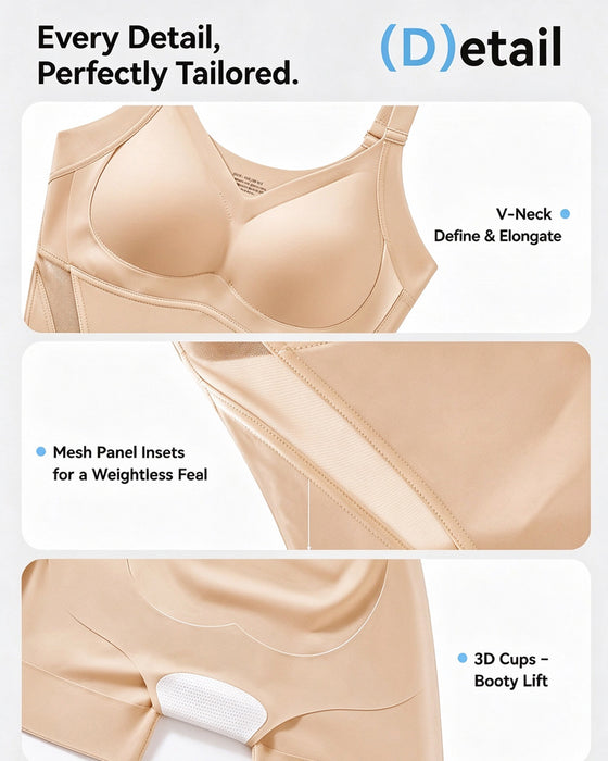 Kjølende Magestyring Rumpeleftende Shapewear Bodysuit