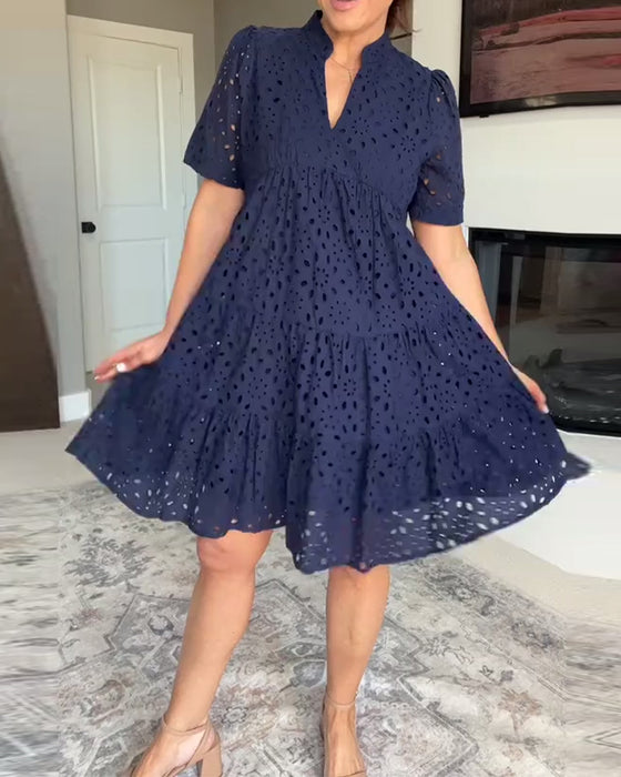 Kjole Ståkrage Hull A-Linje