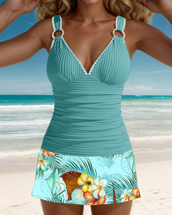 Skjørt Badedrakt Stripete Vest