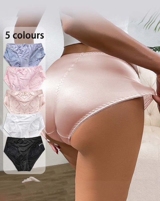 Truser Dame Elegant Satin Knipling