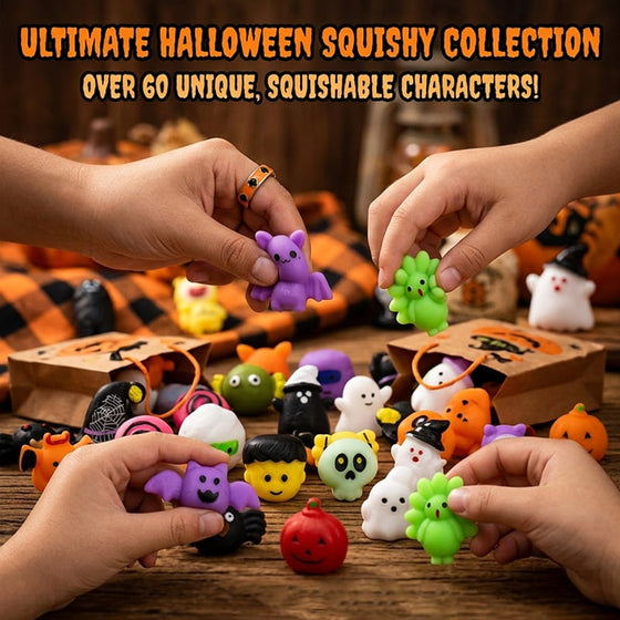 Halloween-squishies stressavlastende lekesett