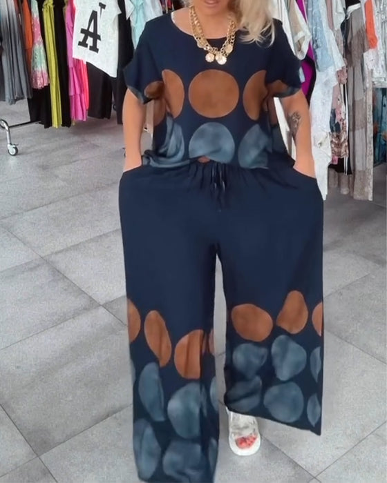 Sett Street Fashion Uformell Trykk Todelt