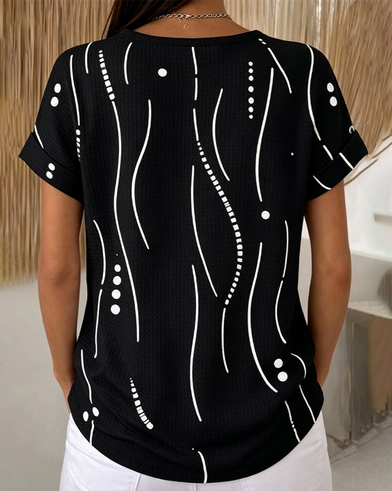 T-Shirt Rund Hals Kortermet