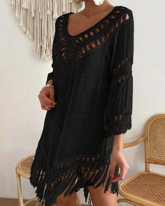 Cover Up V-Hals Enfarget Hullet