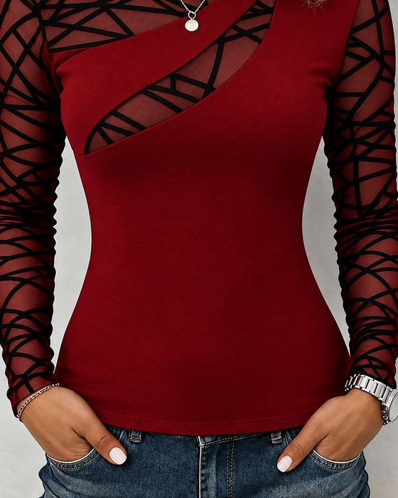 Topp Rundhalset Kors Solid