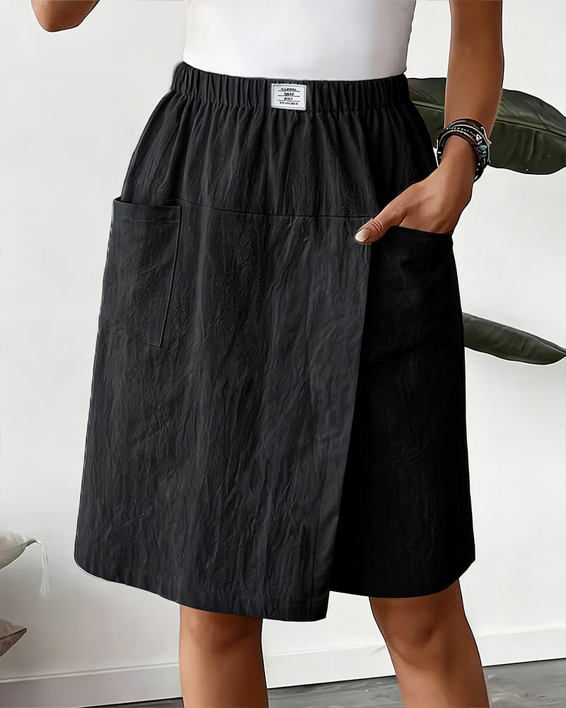 Shorts 100% Bomull Casual Lomme Design