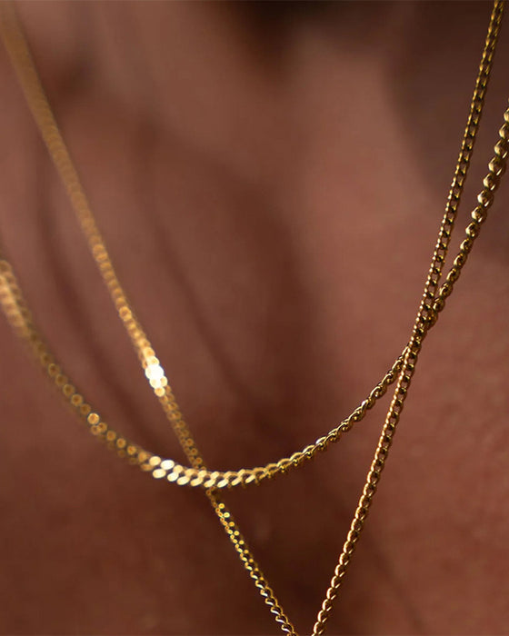 Minimal Pendant Halskjede Duo