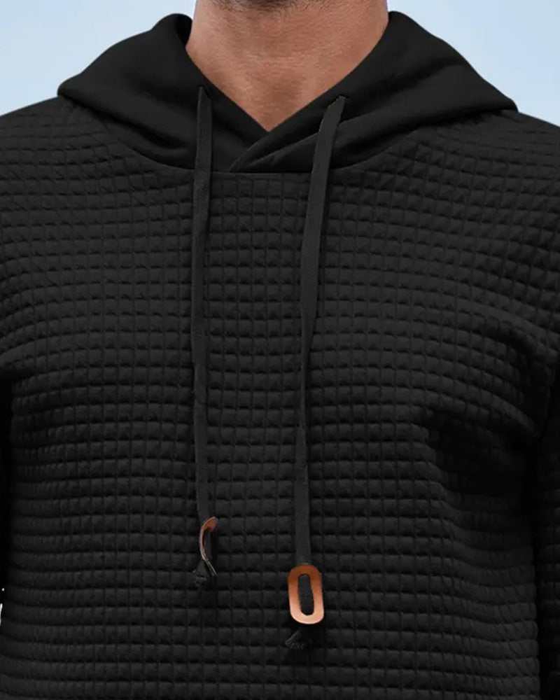 Hoodie Menn Hetter Solid
