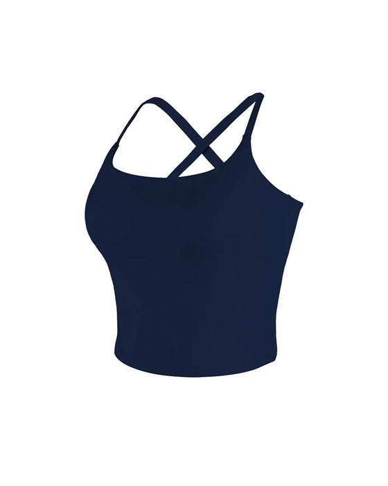 Cami Top Rygg Kors Solid