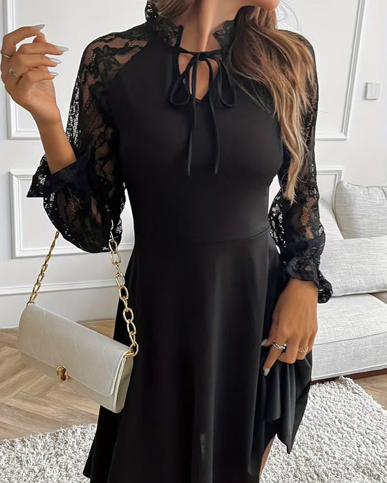 Kjole Blonder Lappetøysarbeid Elegant Slim