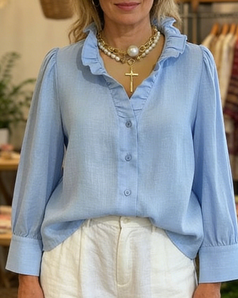 Bluse Elegant Knipling Rysje Lin