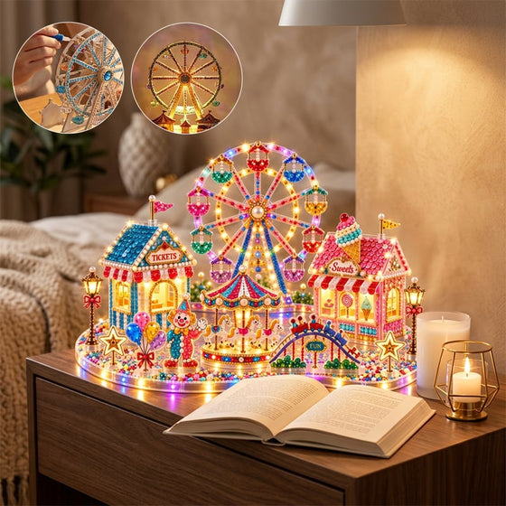 3D LED Jul Diamantkunst DIY Sett