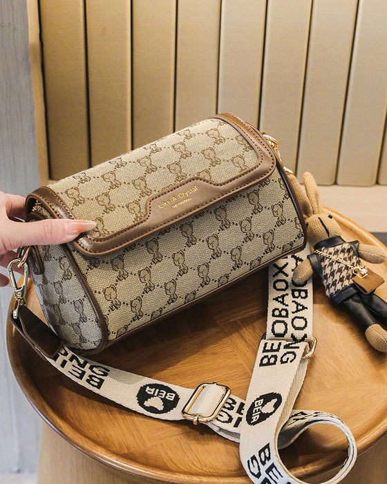 Veske Bjørnetrykk Enkel Skulderveske