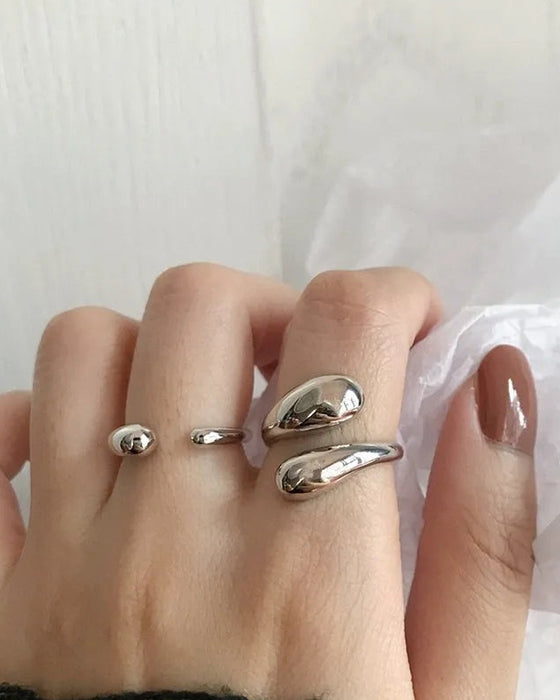 Ring Uregelmessig Vanndråpe