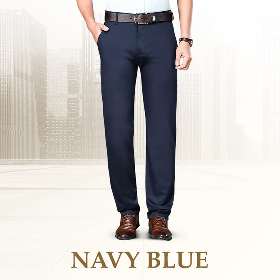 Herrebukser Med Høy Stretch I Straight Passform