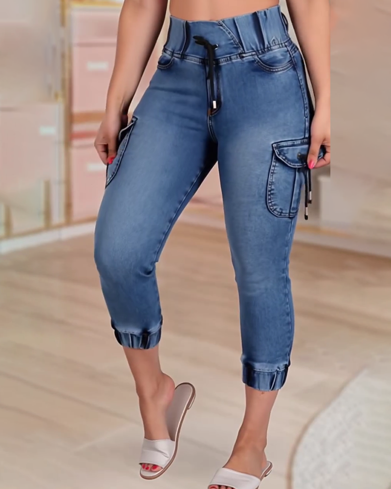 Jeans Snorring Lomme Capri
