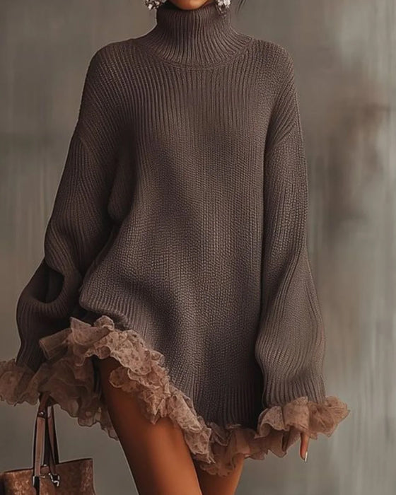 Set Med Elegant Stil, Genser Lag Og Camisole Kjole