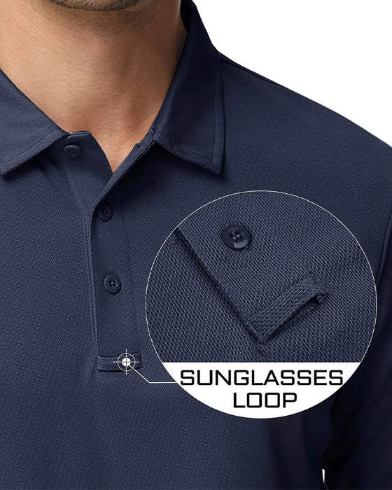 T-Shirt Polo Krage Lang Erme Avslappnet