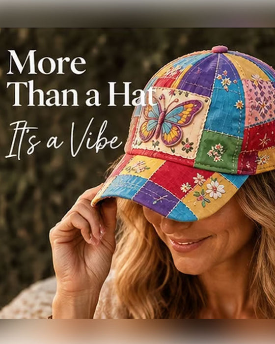 Sommerfugl Brodert Baseballcaps