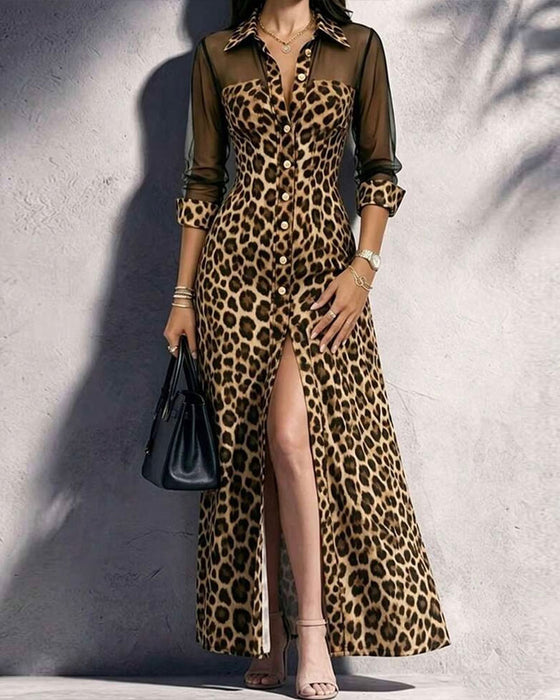 Kjole Slag Leopard Tøff