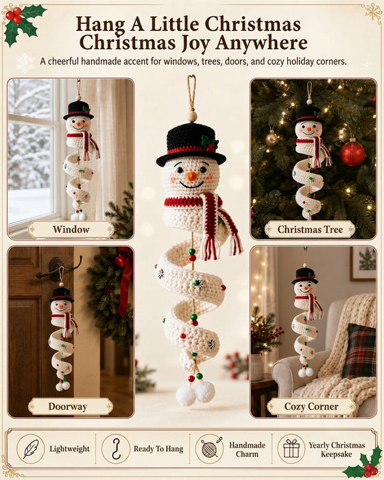 ☃️ DIY Kit Snømann I Spiral Hekling