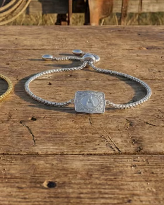 Armbånd Preget Bokstav