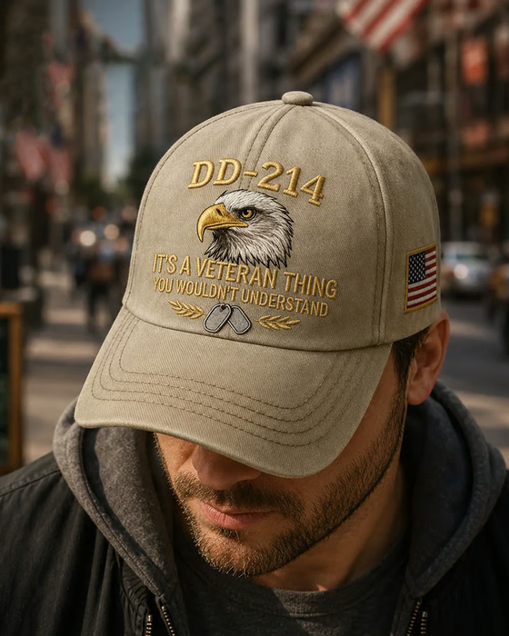 Lue DD-214 Veteran 3D-Brodert