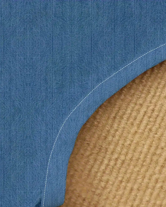 Kjole Ermeløs Imitasjon Denim