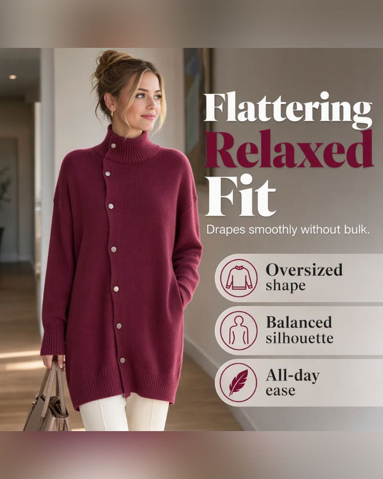 Cardigan Turtleneck Enkelknappet