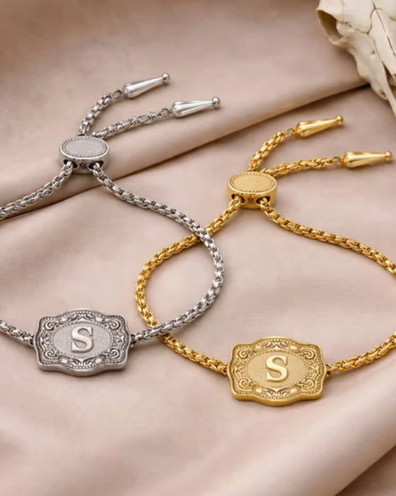 Armbånd Preget Bokstav
