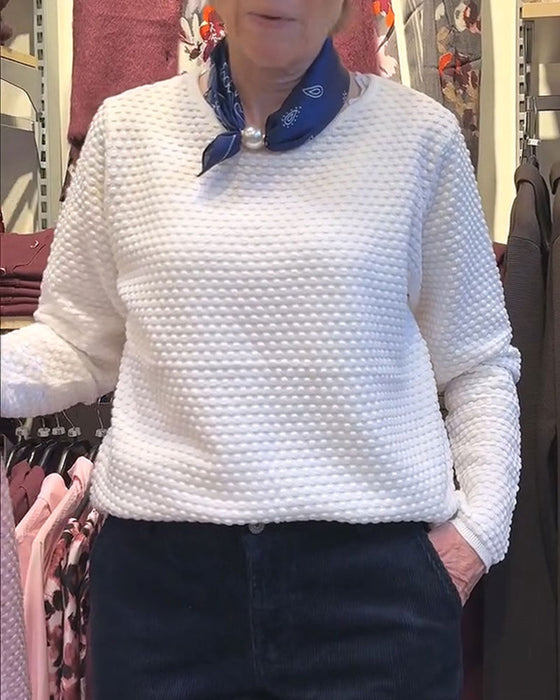 Sweatshirt Rund Hals Pullover Ensfarget