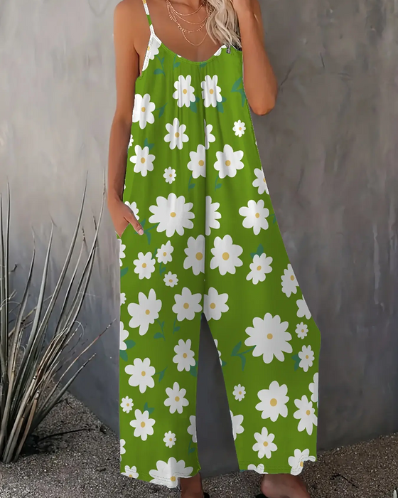 Hoppdrakt Casual Blomstret Trykk