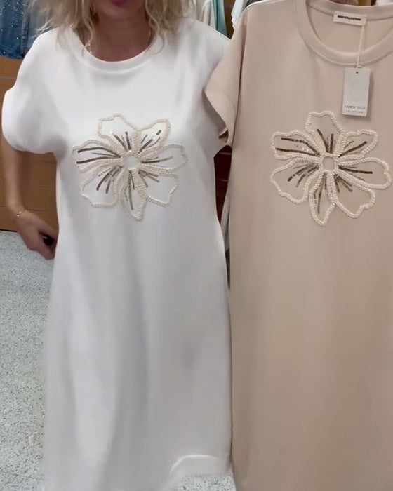 Kjole Paljett Brodert Uformell