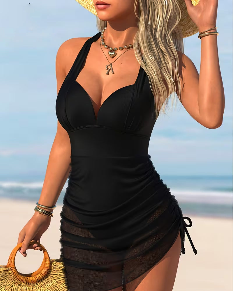 Ett-Delt Sexy Snøring Dyp V