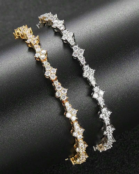 Armring Klassisk Glitrende Kubisk Zirkonia Minnesmykke