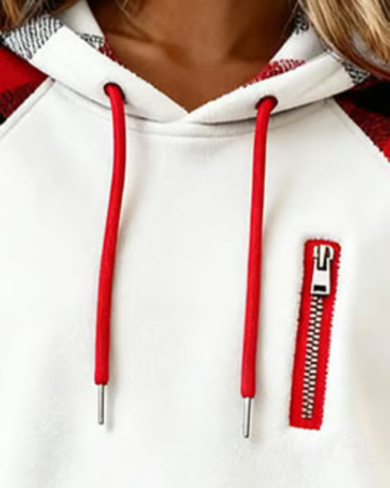 Fargeblokkert Genser Med Rutemønster