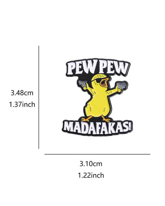 Brosje Med Bokstav & Tegneserie And Design