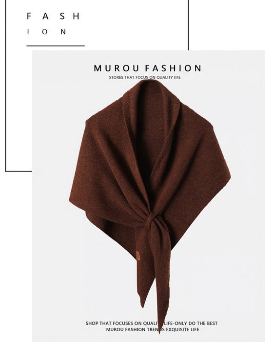 Sjalekappe Motiver Ensfarget Trekant