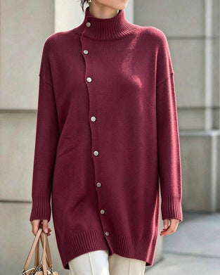 Cardigan Turtleneck Enkelknappet