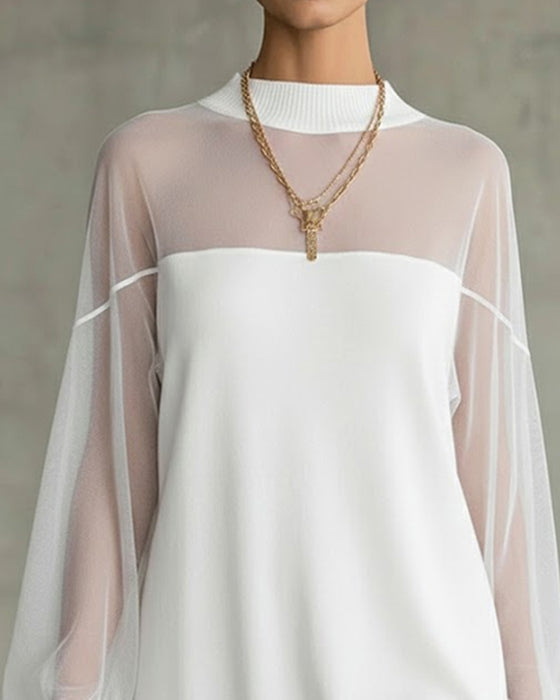 Kjole Lykterm Ensfarget Lappearbeid