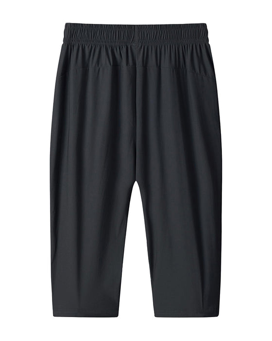 Shorts Herre Avslappet Sport Ensfarget Fempunkt