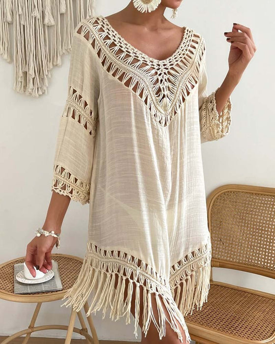 Cover Up V-Hals Enfarget Hullet