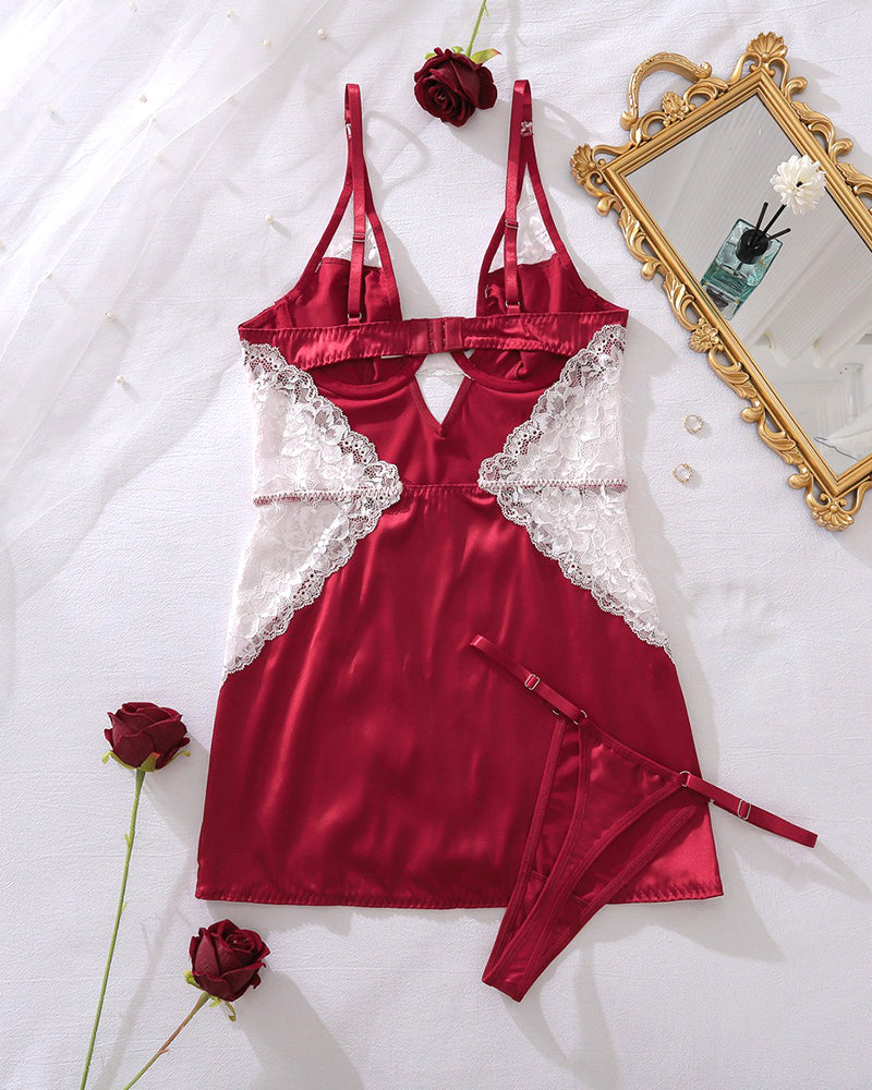 Nattkjole Sexy Camisole Splitt