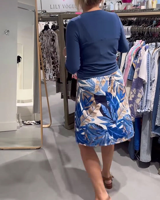 Set Frakk & Kamasole Trykt Kjole